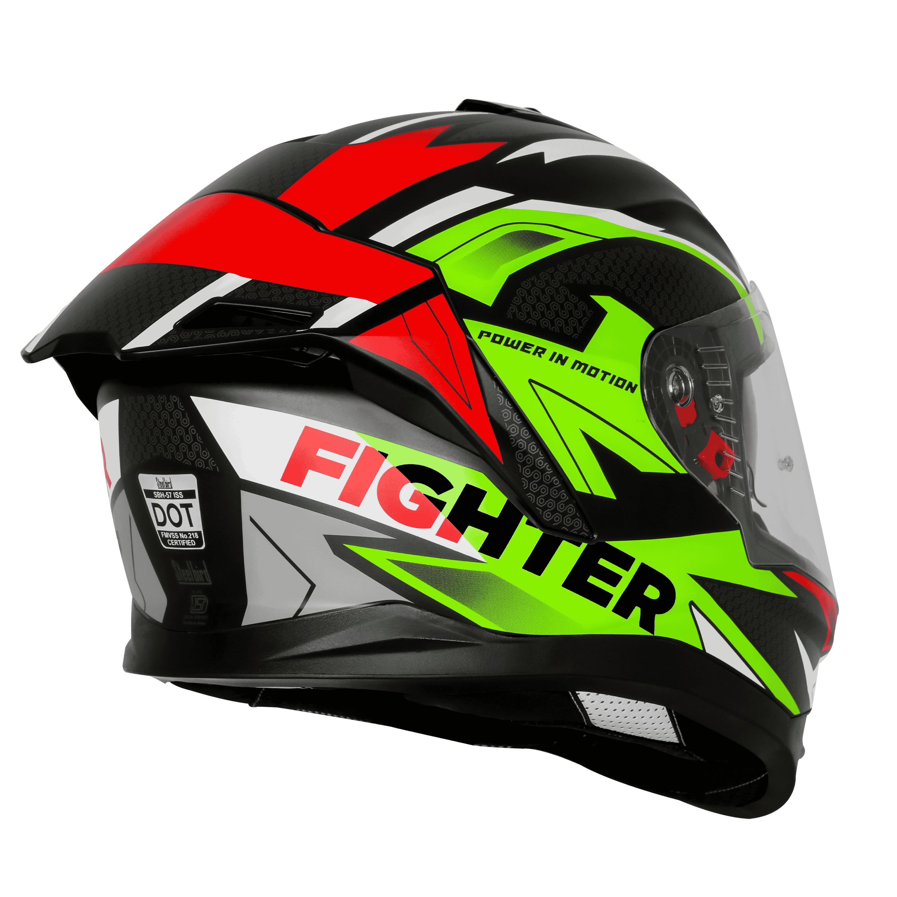 SBH-57 ISS FIGHTER F7 MAT BLACK WITH NEON