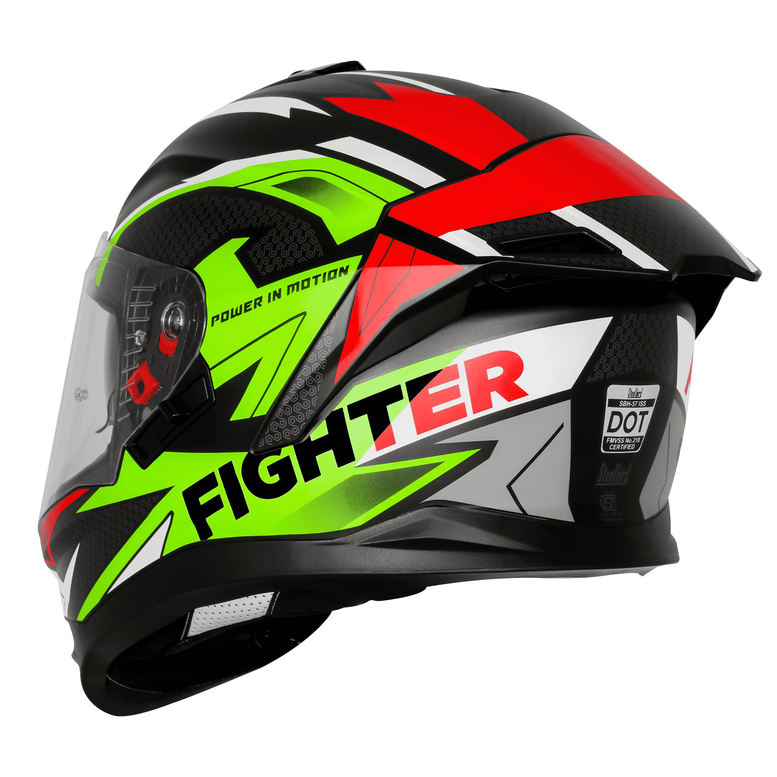 SBH-57 ISS FIGHTER F7 MAT BLACK WITH NEON