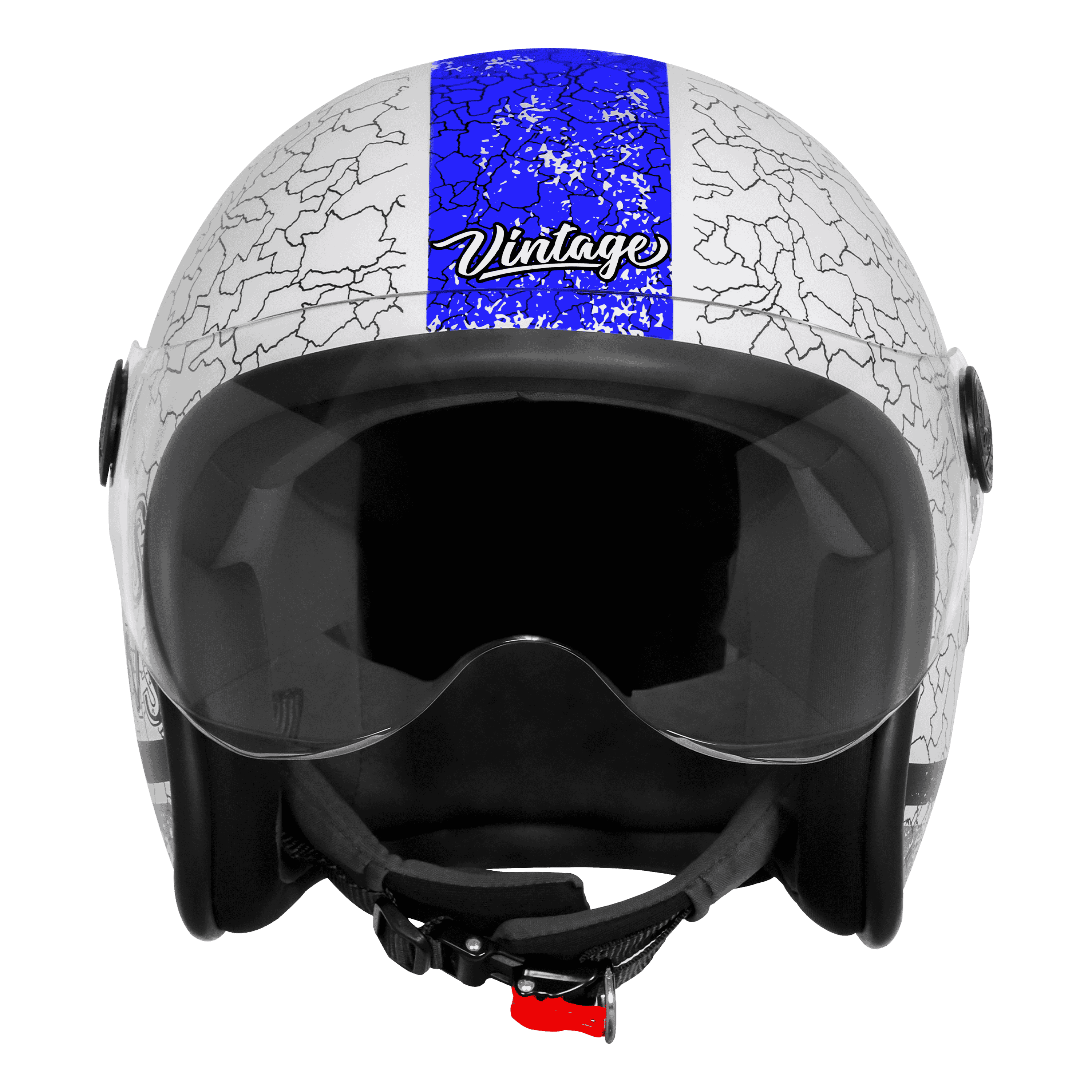 SBH-54 VINTAGE NO RULES GLOSSY WHITE WITH BLUE