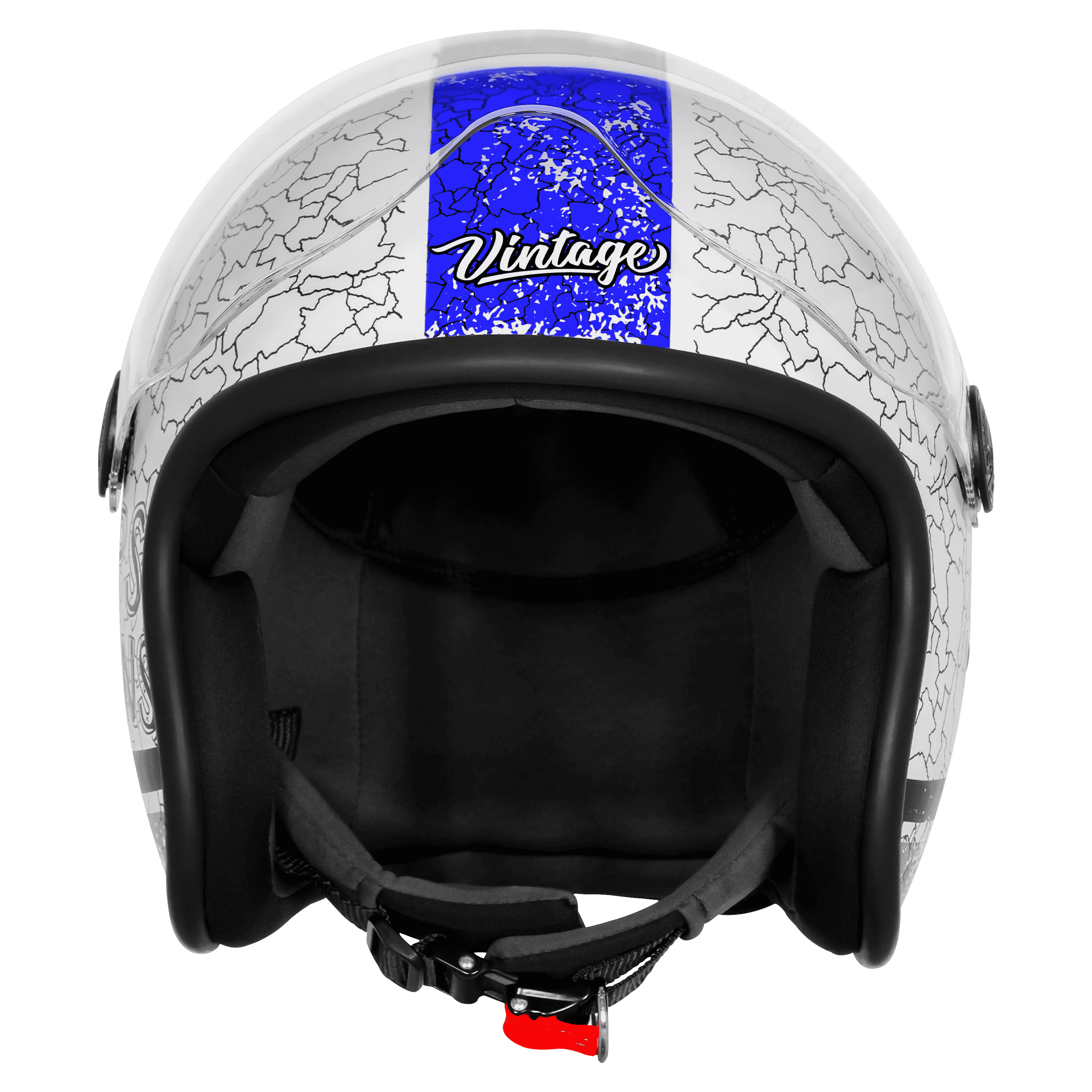 SBH-54 VINTAGE NO RULES GLOSSY WHITE WITH BLUE