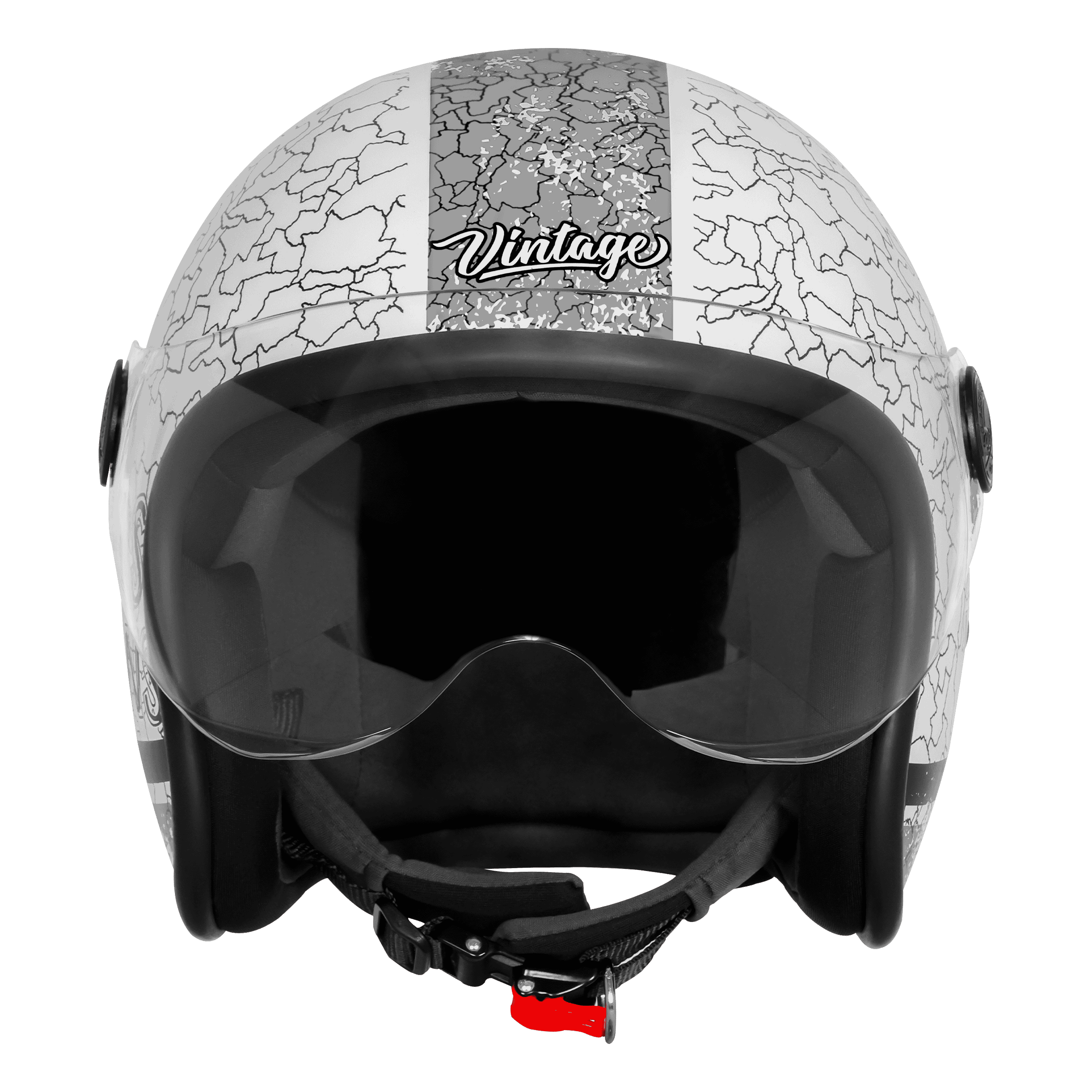SBH-54 VINTAGE NO RULES GLOSSY WHITE WITH GREY