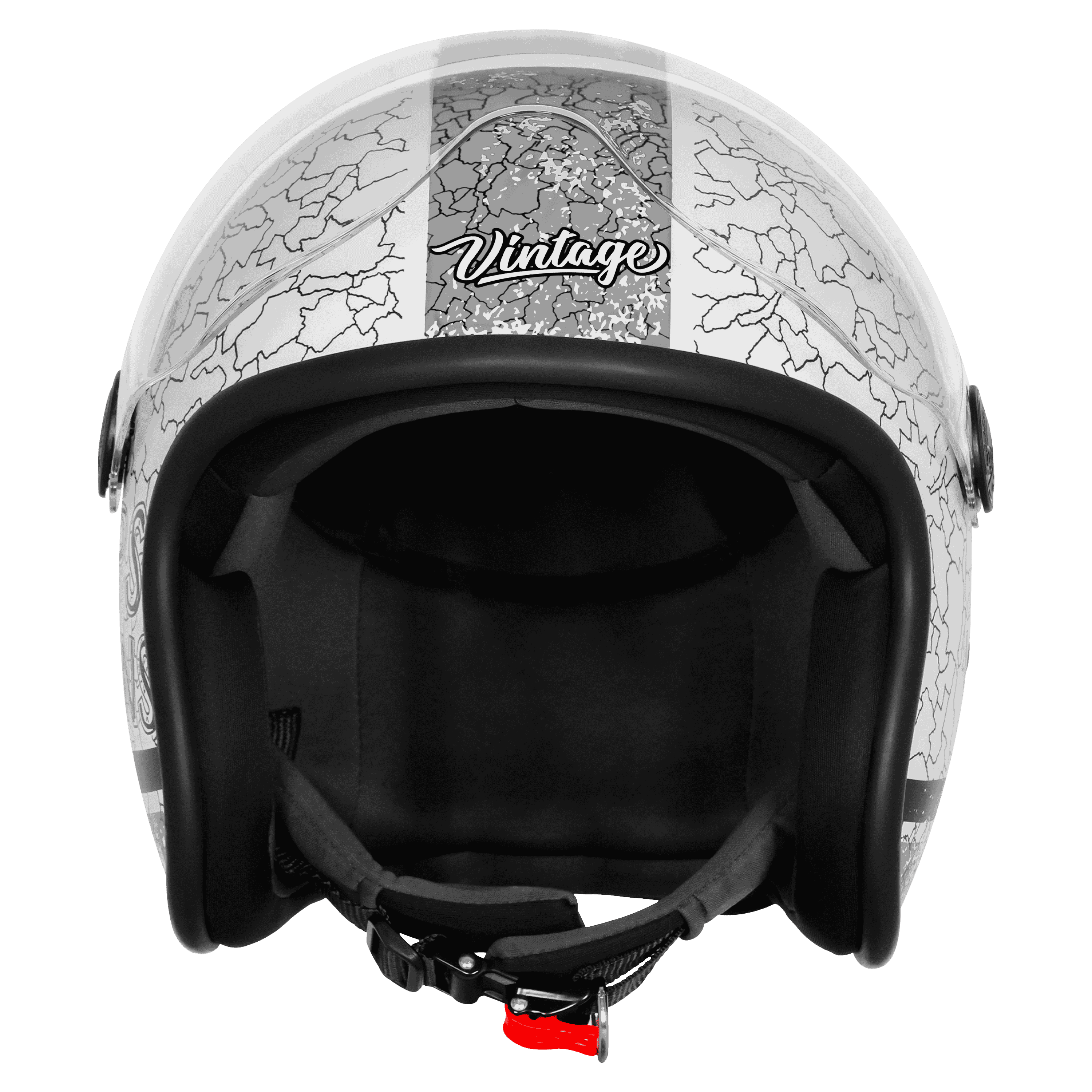SBH-54 VINTAGE NO RULES GLOSSY WHITE WITH GREY