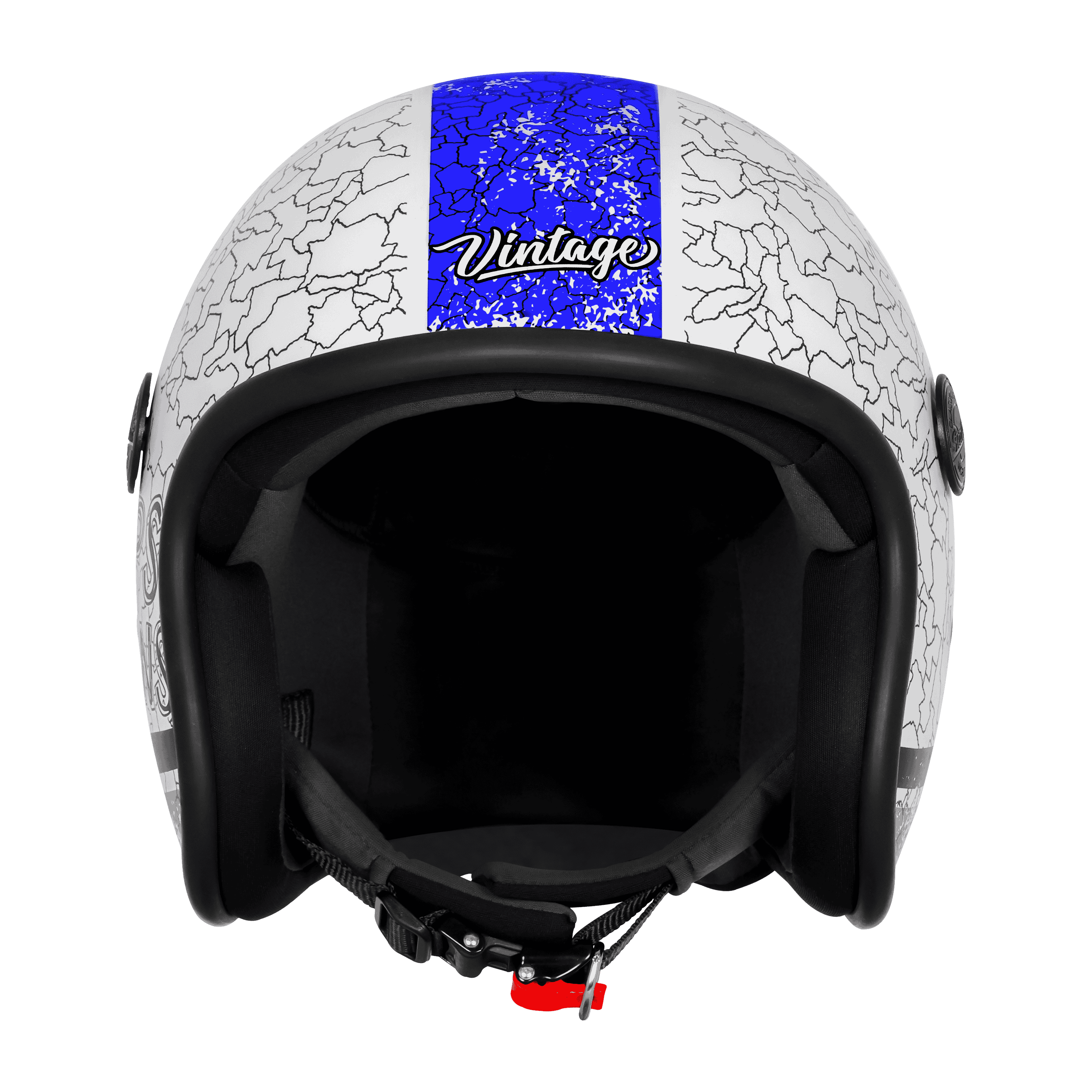 SBH-54 VINTAGE NO RULES GLOSSY WHITE WITH BLUE