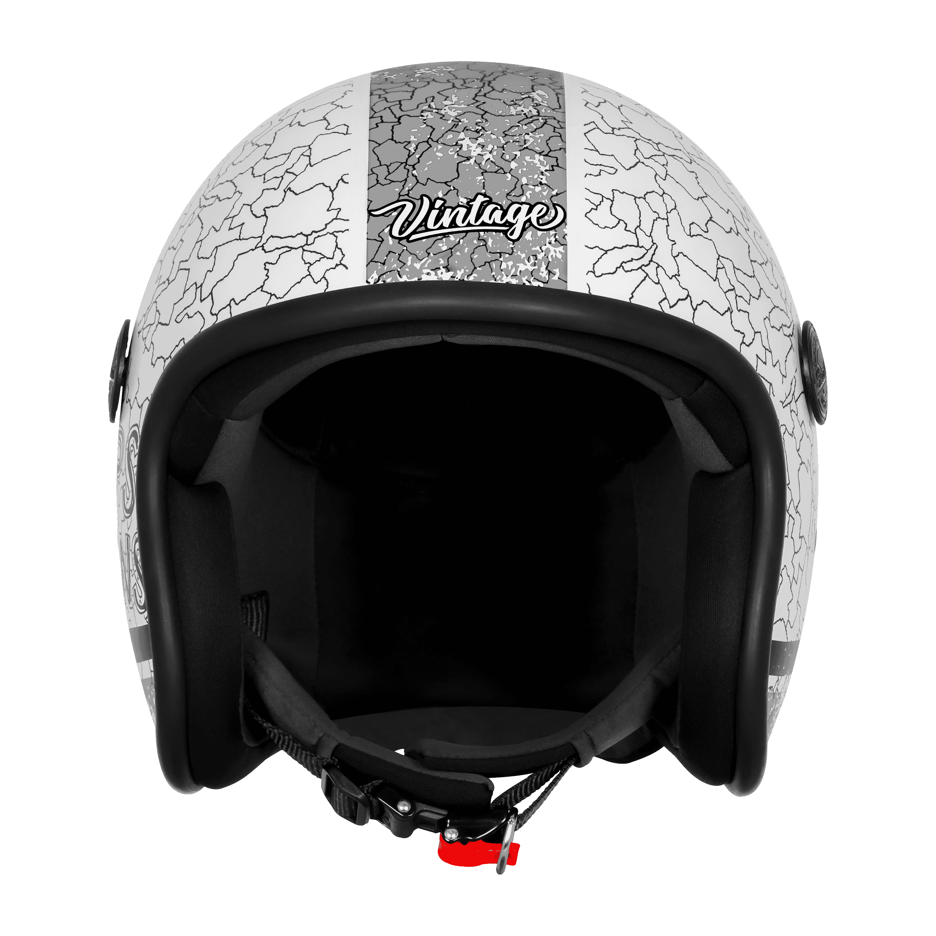 SBH-54 VINTAGE NO RULES GLOSSY WHITE WITH GREY