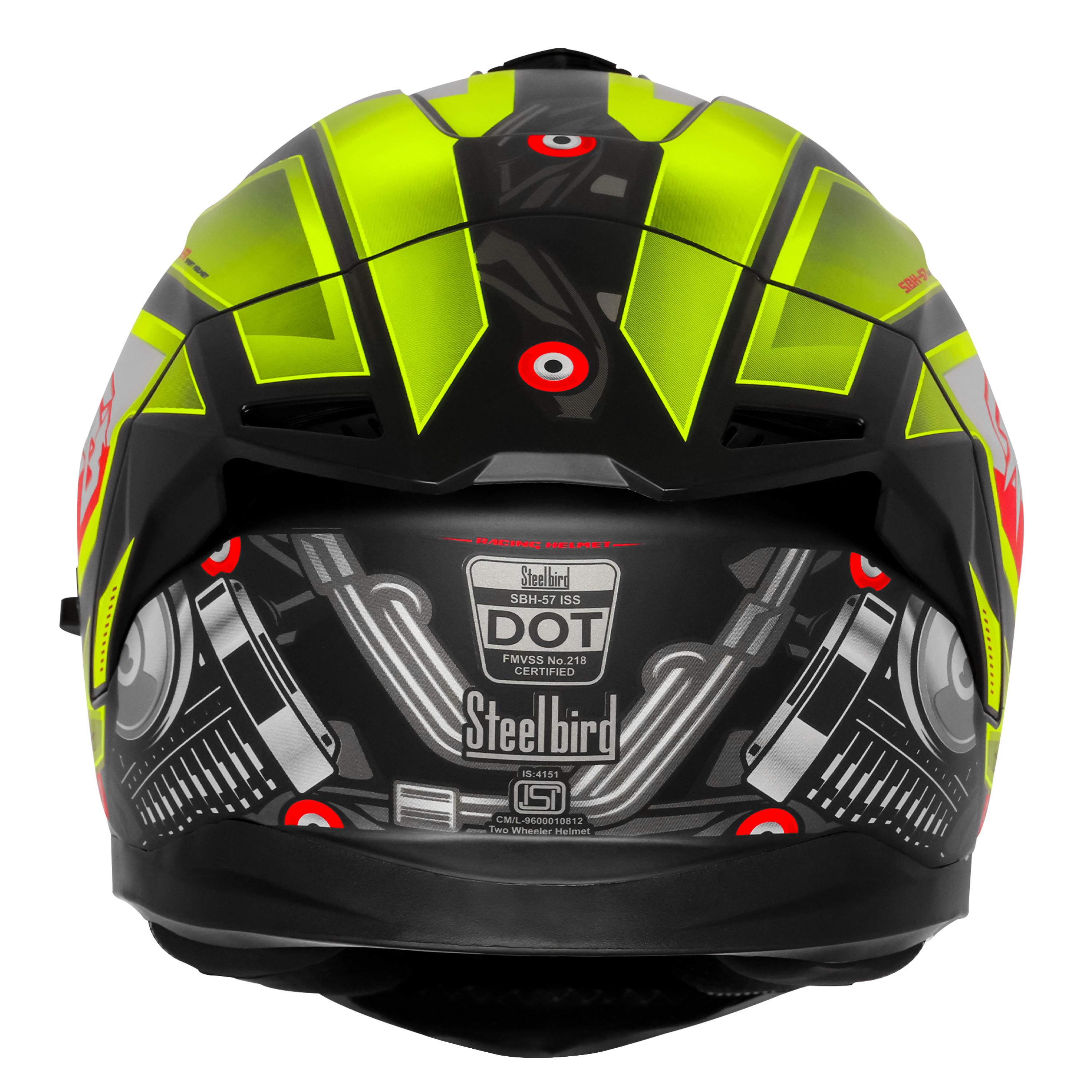 SBH-57 ISS FIGHTER F8 GLOSSY BLACK WITH NEON