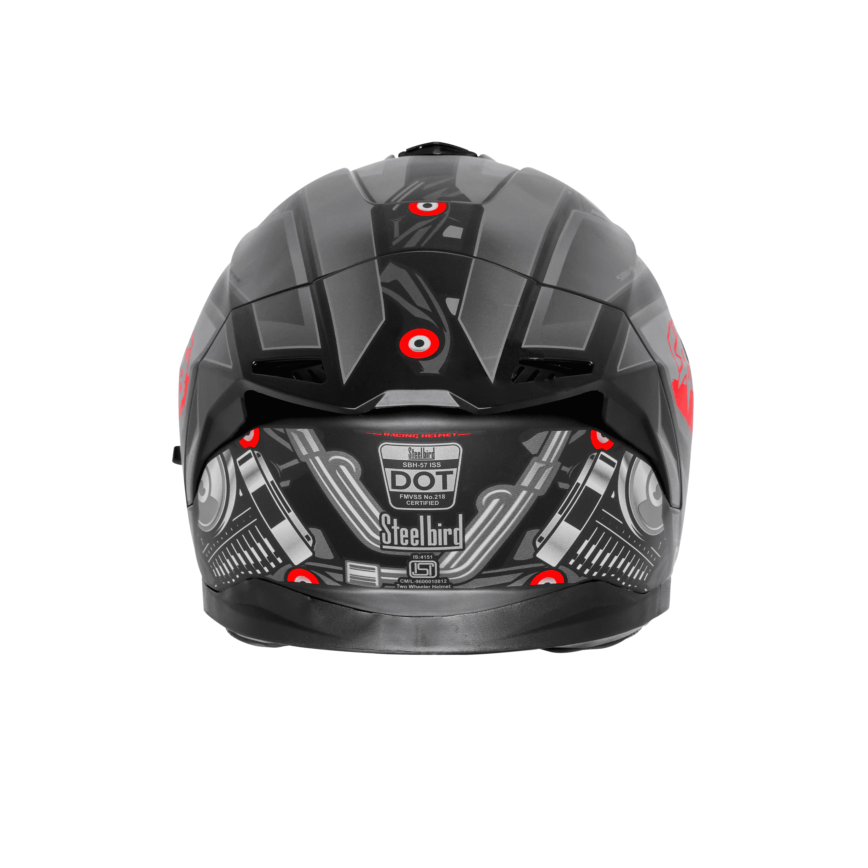 SBH-57 ISS FIGHTER F8 MAT BLACK WITH GREY