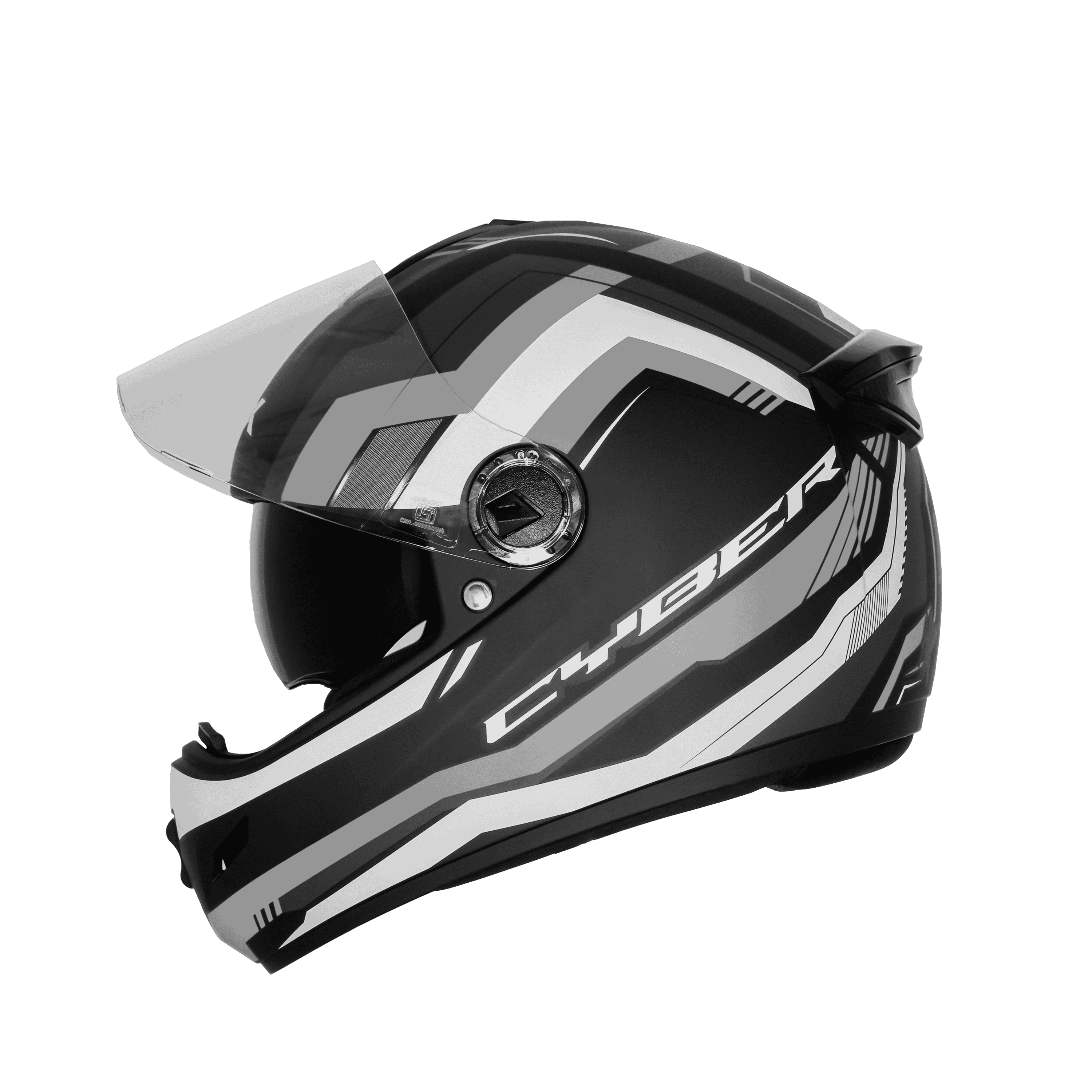 SBH-34 ISS RF CYBER GLOSSY BLACK WITH GREY