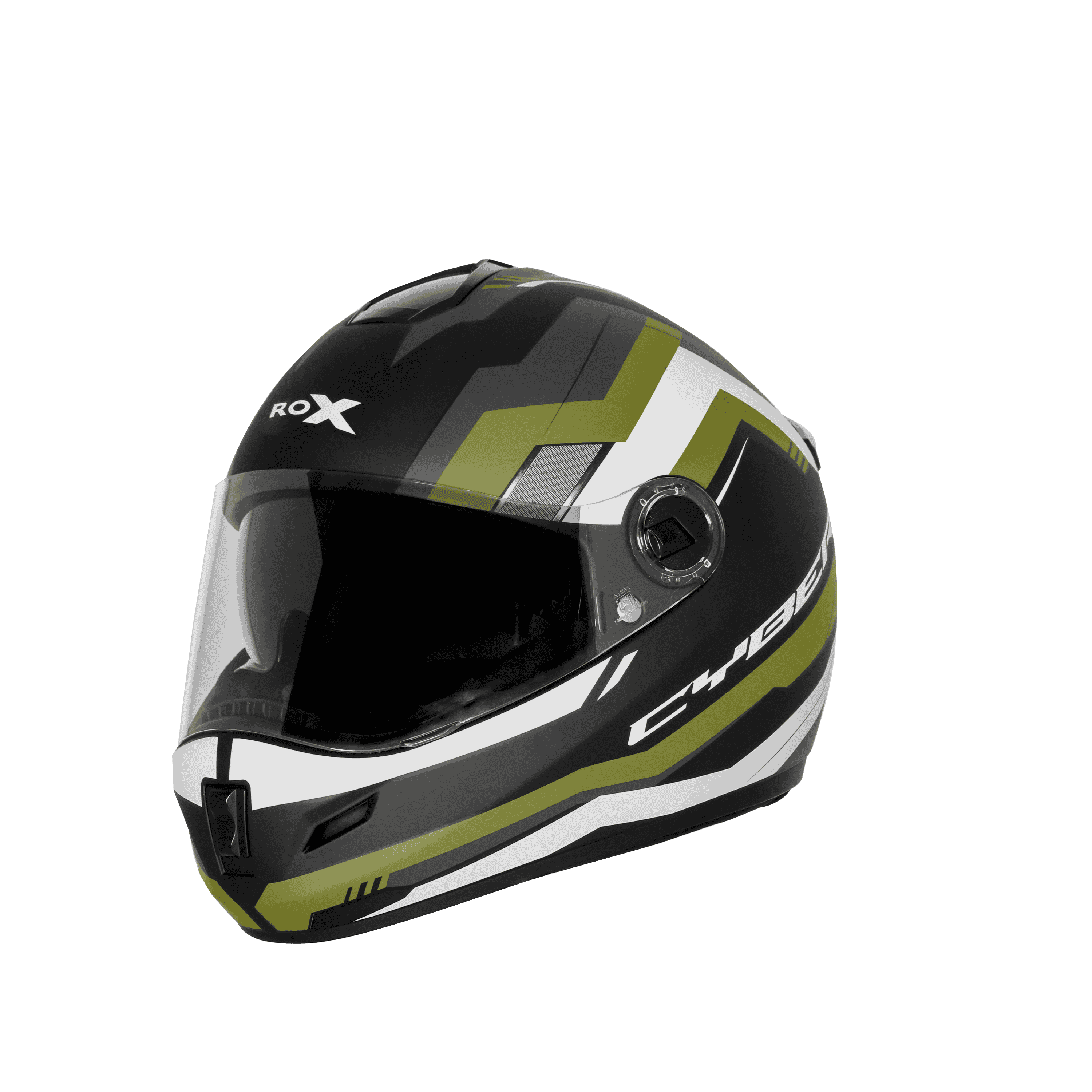 SBH-34 ISS RF CYBER GLOSSY BLACK WITH GREEN