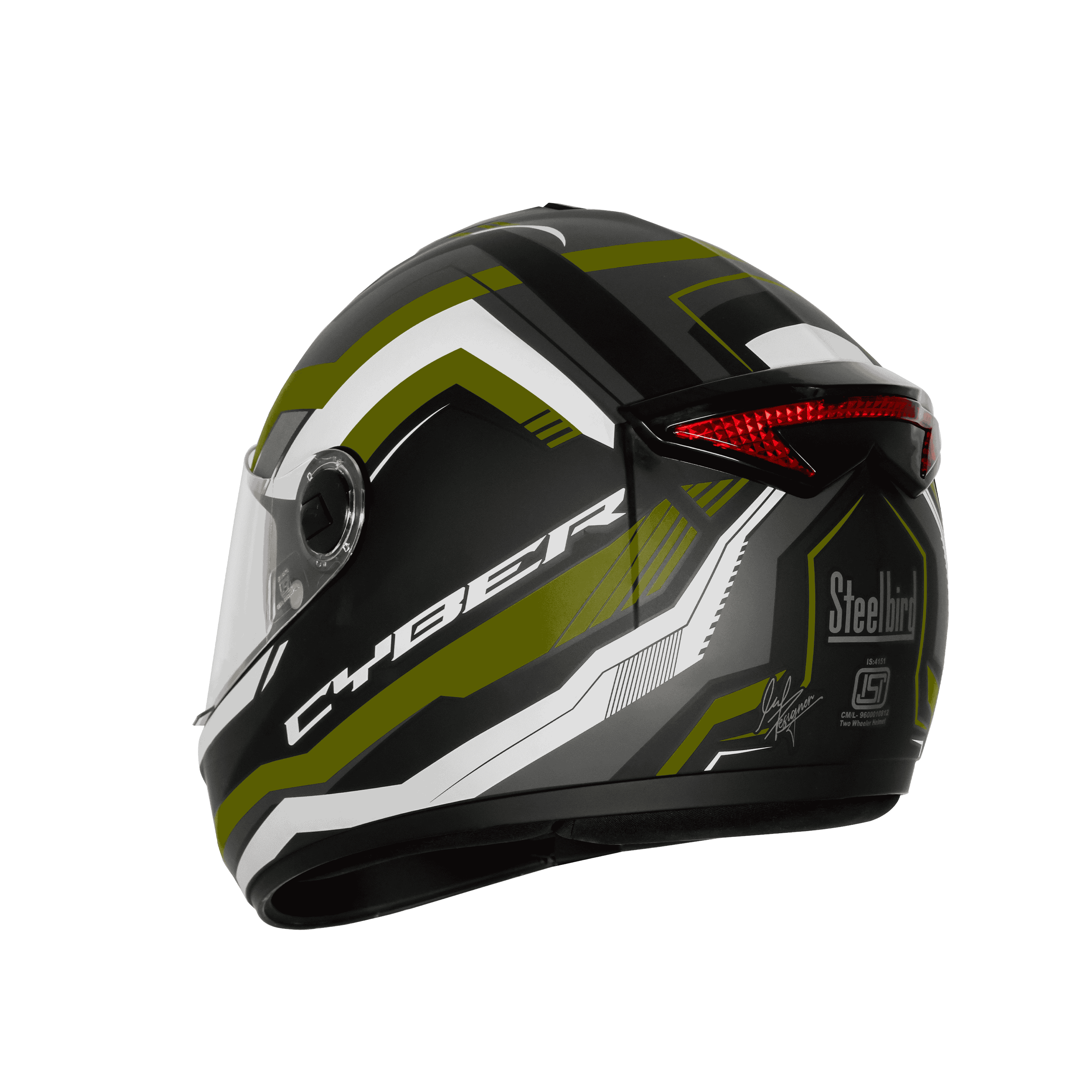 SBH-34 ISS RF CYBER GLOSSY BLACK WITH GREEN