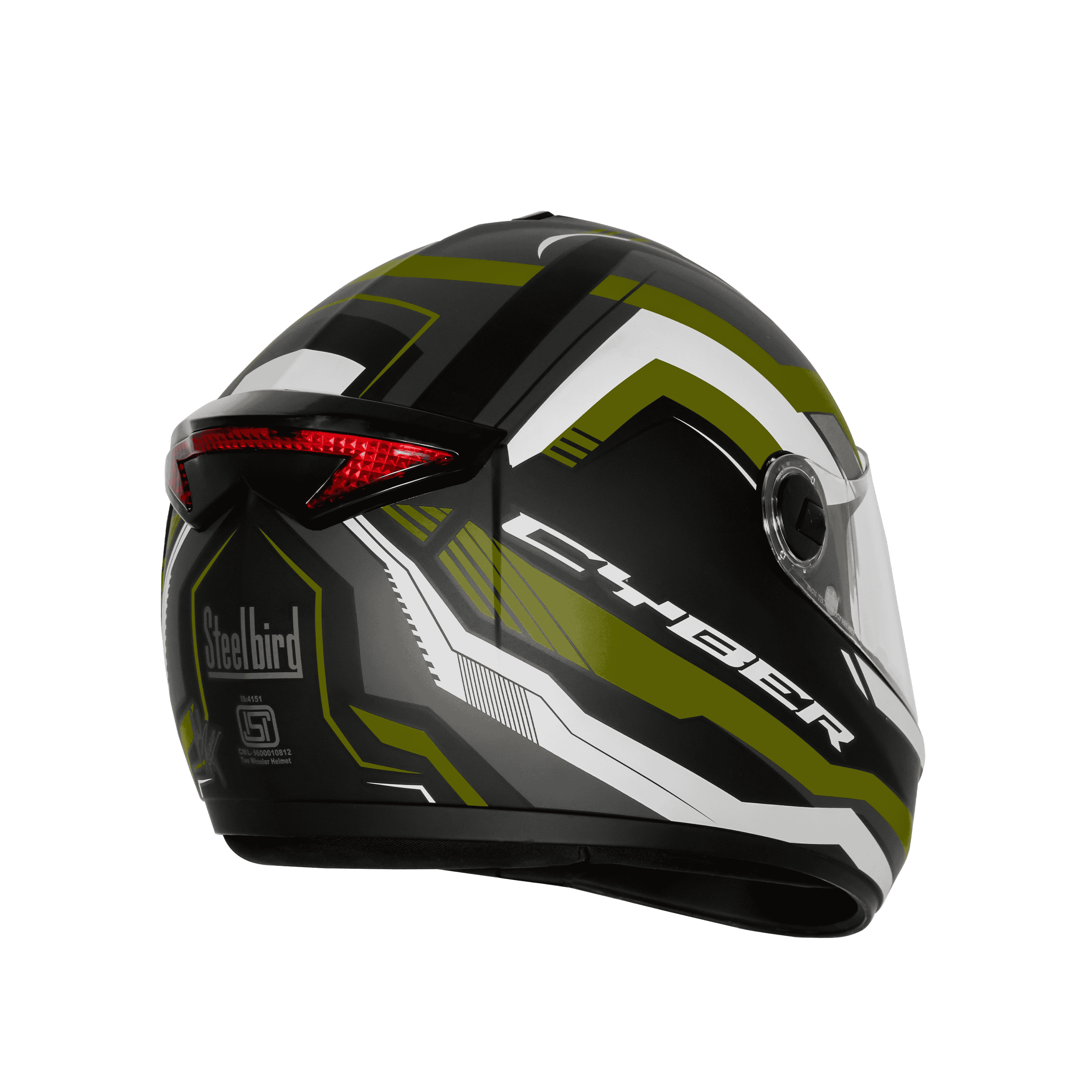 SBH-34 ISS RF CYBER GLOSSY BLACK WITH GREEN