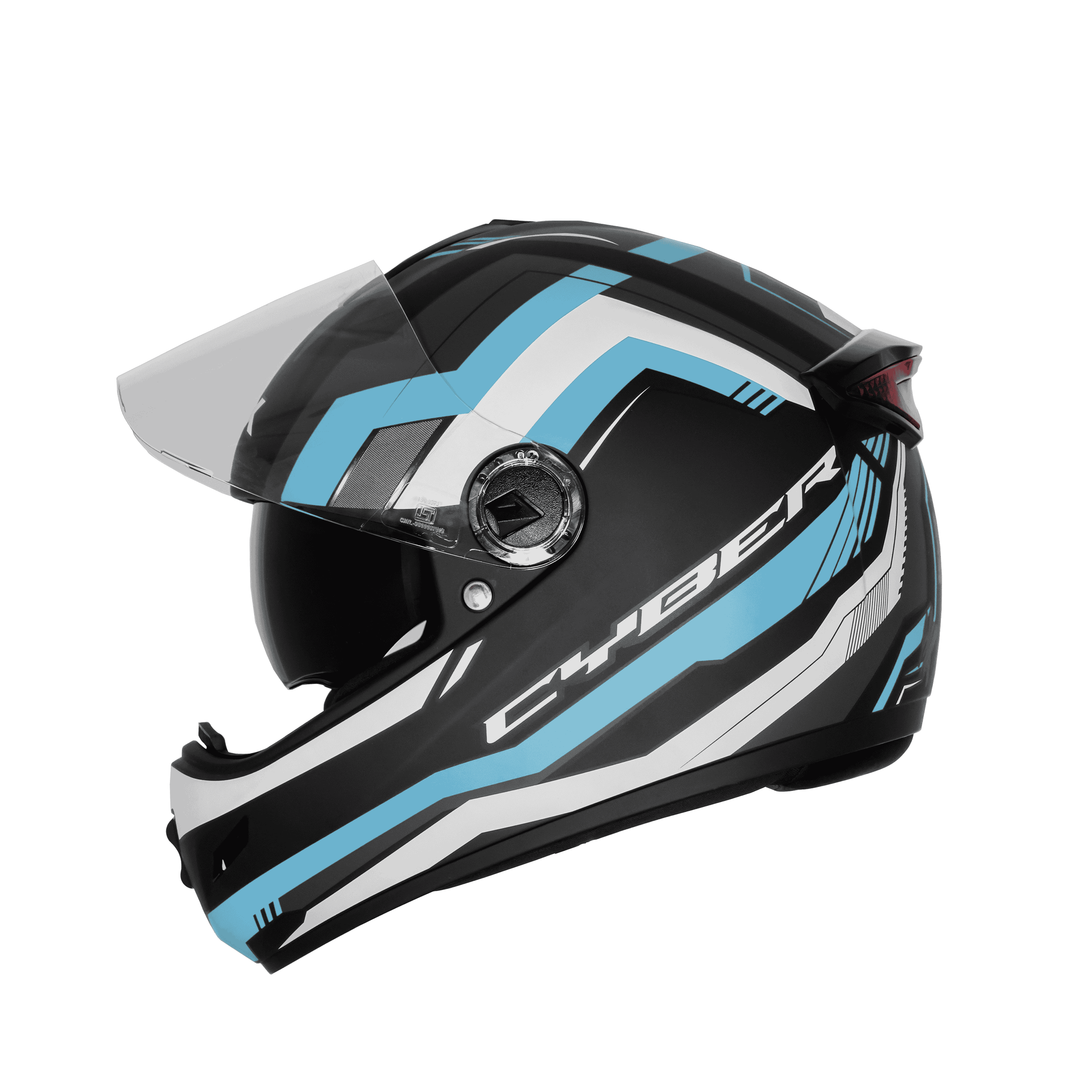 SBH-34 ISS RF CYBER GLOSSY BLACK WITH JAZZ BLUE