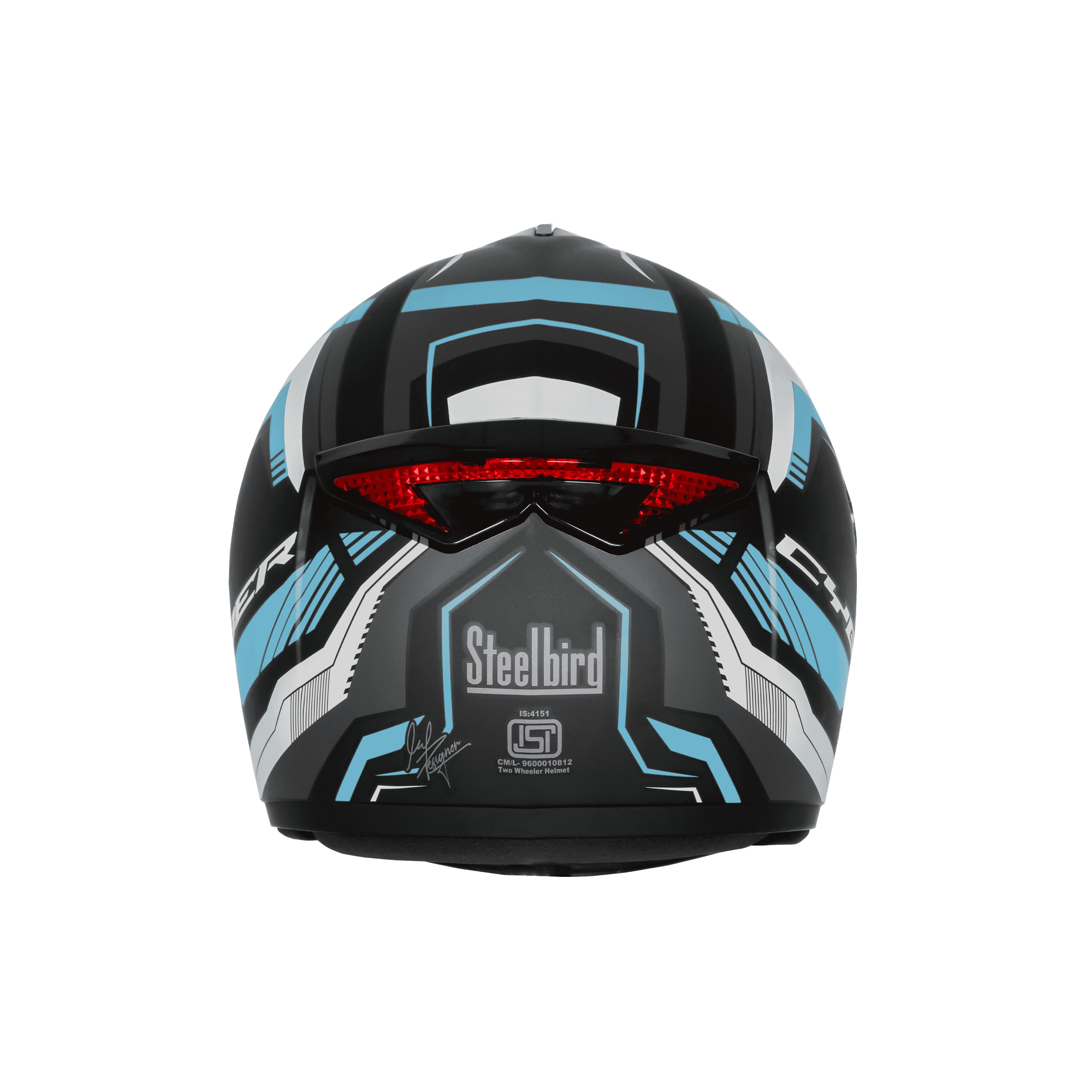 SBH-34 ISS RF CYBER GLOSSY BLACK WITH JAZZ BLUE