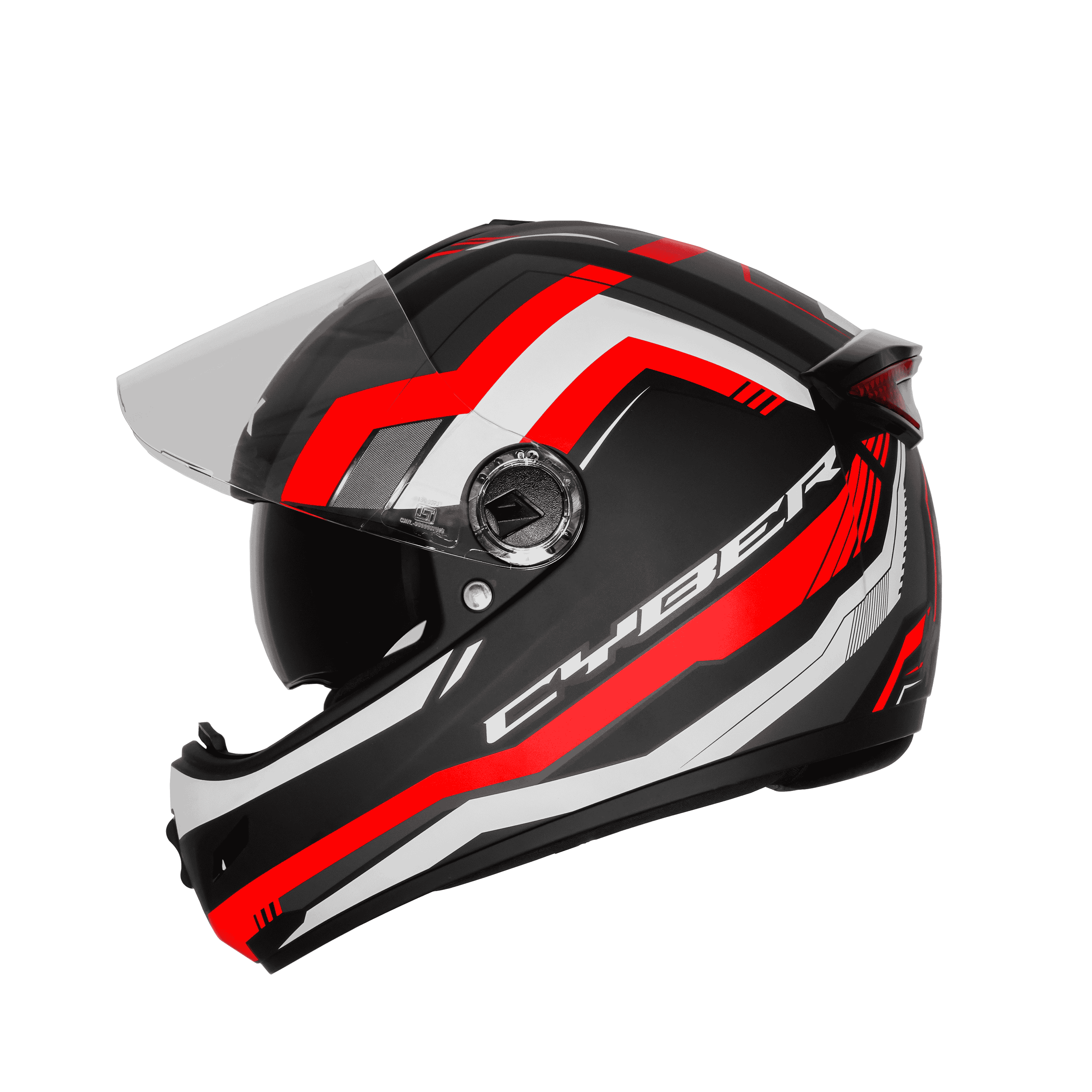 SBH-34 ISS RF CYBER MAT BLACK WITH RED