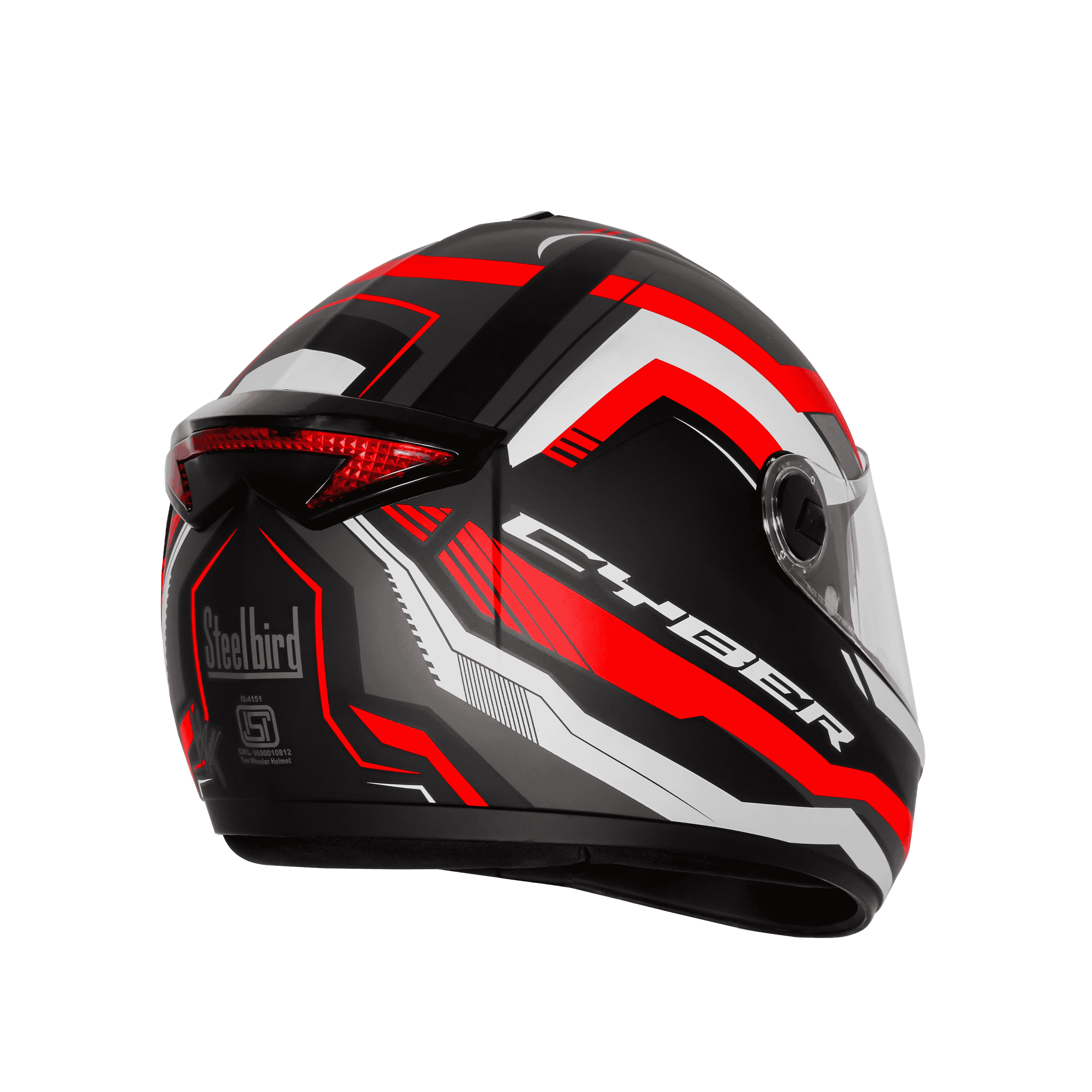 SBH-34 ISS RF CYBER MAT BLACK WITH RED