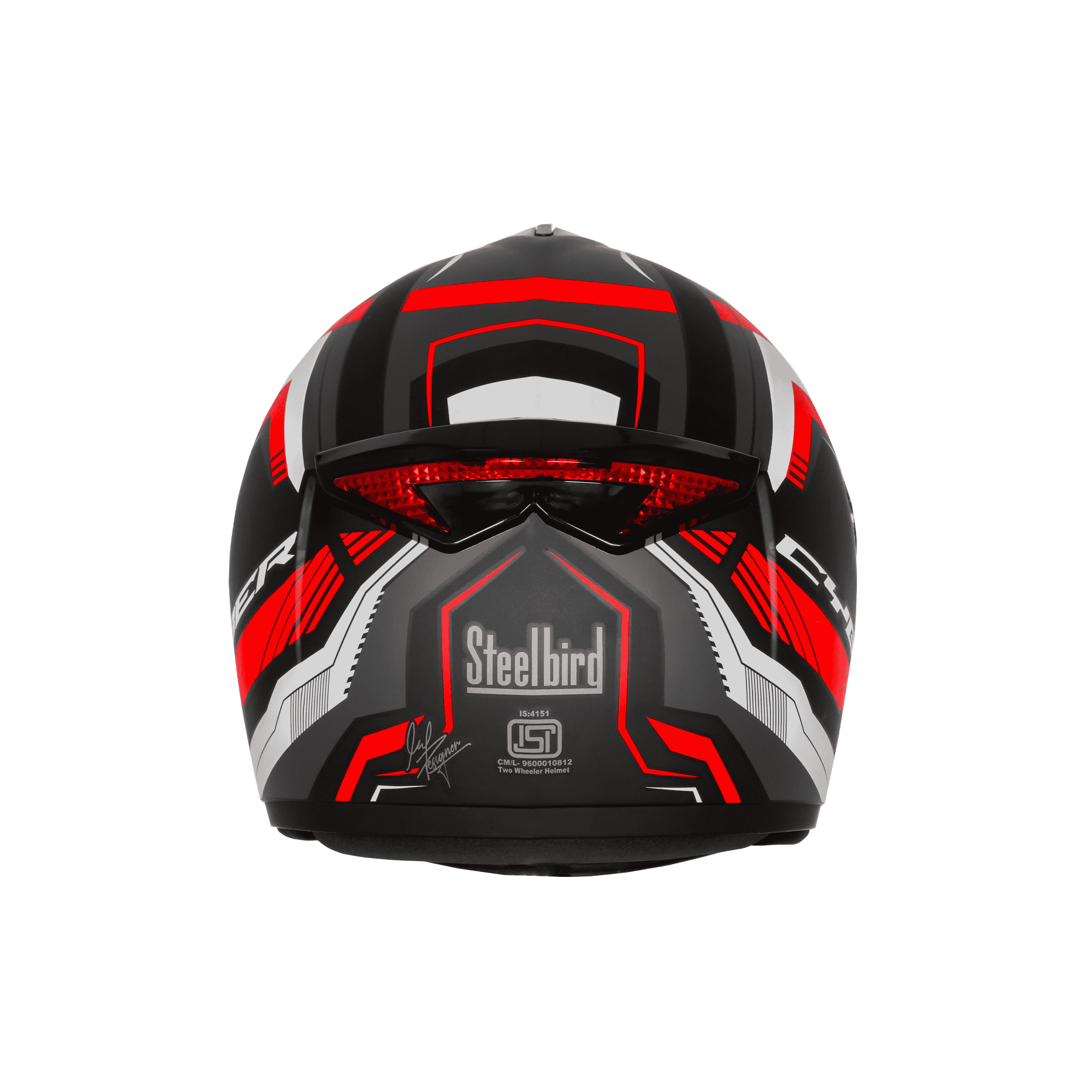 SBH-34 ISS RF CYBER MAT BLACK WITH RED