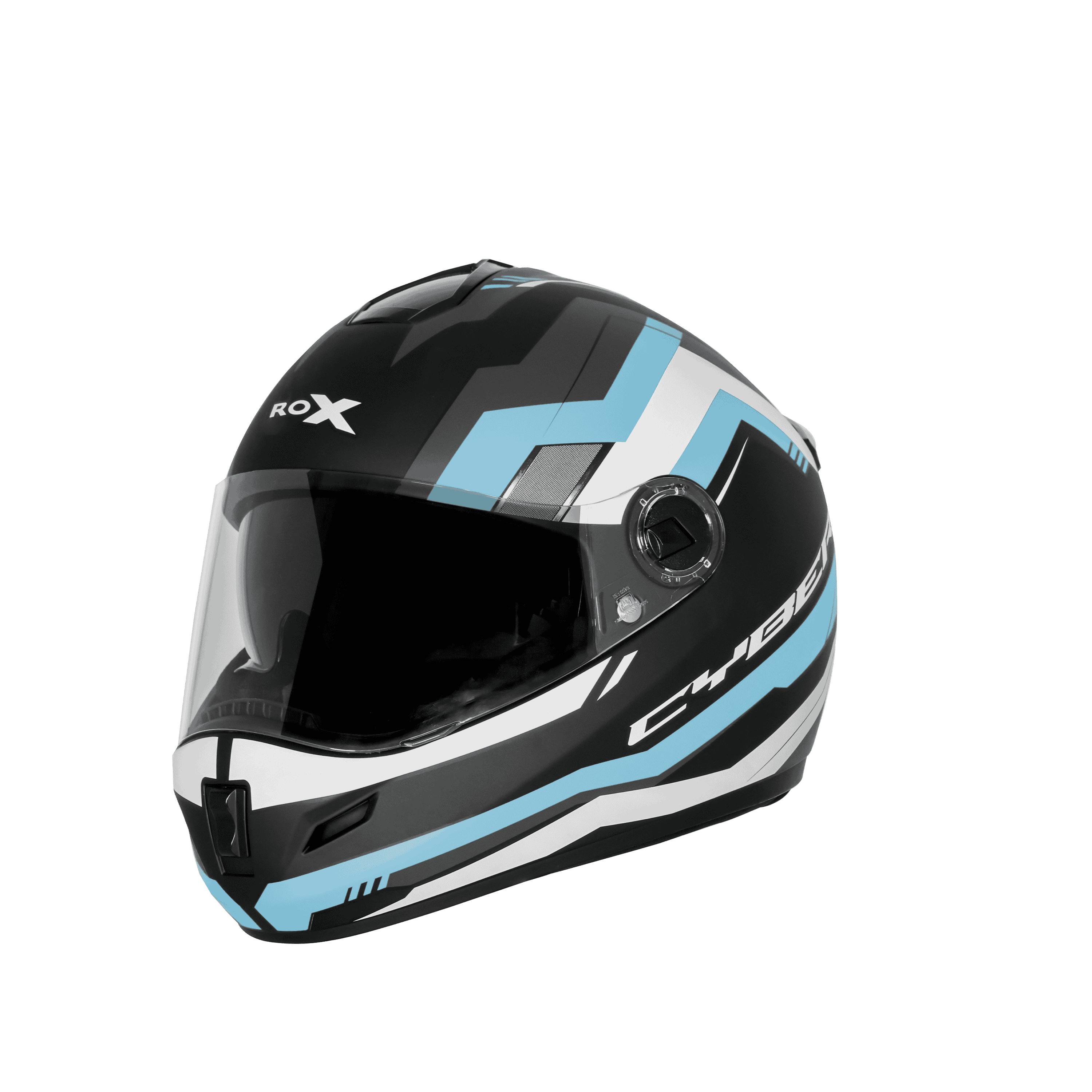 SBH-34 ISS RF CYBER MAT BLACK WITH JAZZ BLUE