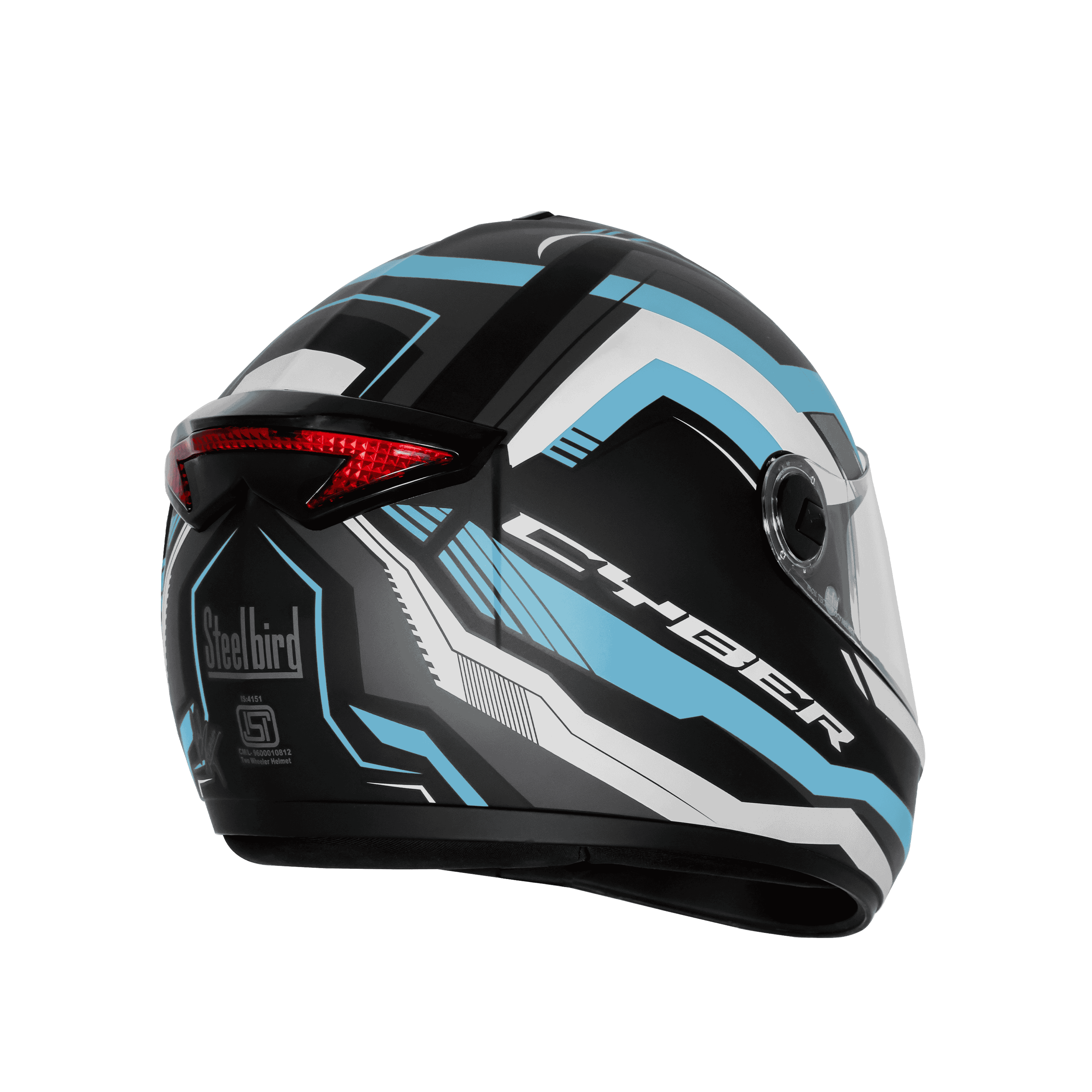 SBH-34 ISS RF CYBER MAT BLACK WITH JAZZ BLUE
